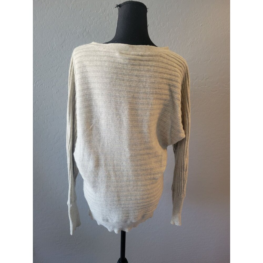 J Crew Ribbed Dolman Sleeve Wool/Cashmere Sweater Size M Old Money Preppy City - Picture 6 of 9